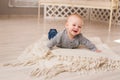Cute baby boy laughing Royalty Free Stock Photo