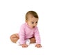 Cute Baby Crawling Royalty Free Stock Photo