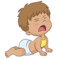 Cute baby cry.