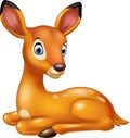 Cute baby deer cartoon Royalty Free Stock Photo