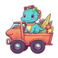 Cute baby dinosaur playing bundle design. Colorful baby dinosaur smiling. Beautiful baby dinosaur illustration for kids. Cute