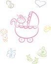 Cute Baby Doodle Set (Girl)