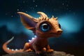 Cute baby dragon. Generate Ai