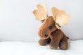 Cute baby elk toy Royalty Free Stock Photo