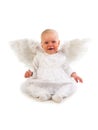 Cute baby girl angel Royalty Free Stock Photo