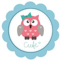 Cute baby-girl owlet