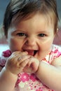 Cute baby girl smiling Royalty Free Stock Photo