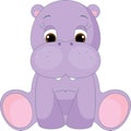 Cute baby hippopotamus Royalty Free Stock Photo