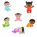 Cute baby illustration Royalty Free Stock Photo