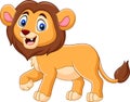 Cute baby lion cartoon Royalty Free Stock Photo