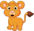 Cute baby lion cartoon Royalty Free Stock Photo