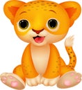 Cute baby lion cartoon Royalty Free Stock Photo