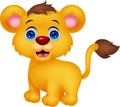 Cute baby lion cartoon Royalty Free Stock Photo