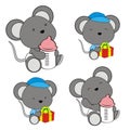 Cute baby mouse cartoon feeding bottle collection