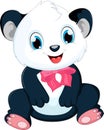 Cute baby panda cartoon Royalty Free Stock Photo