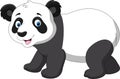 Cute baby panda cartoon