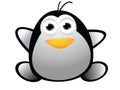 Cute baby penguin cartoon Royalty Free Stock Photo