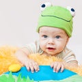 Cute baby playing Royalty Free Stock Photo