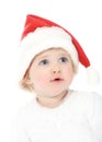 Cute baby in Santa's hat Royalty Free Stock Photo