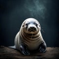 Cute baby seal - ai generated image