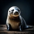 Cute baby seal - ai generated image