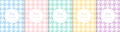 Cute baby seamless pattern. Repeating kid background. Girls, boys design prints. Repeated checked patch. Repeat checks texture Royalty Free Stock Photo