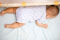 Cute Baby Sleeping laying prone