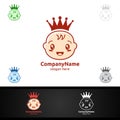 Cute Baby Smile Logo Design