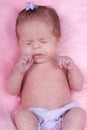 Cute Baby Sneezing Royalty Free Stock Photo