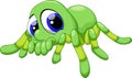 Cute baby tarantula cartoon