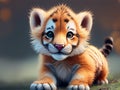 Cute Baby Tiger Animal