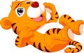 Cute baby tiger cartoon Royalty Free Stock Photo