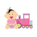 Cute baby toys icon Royalty Free Stock Photo