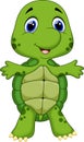 Cute baby turtle cartoon Royalty Free Stock Photo