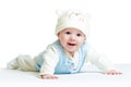 Cute baby weared funny hat Royalty Free Stock Photo