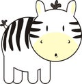 Cute baby zebra Royalty Free Stock Photo