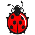 Cute babyish Ladybug - baby illustration