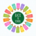 Cute Back to School theme frame