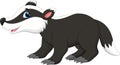 Cute badger cartoon