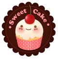 Cute bakery badge and label