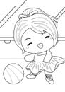 Cute Ballerina Ballet Sport Coloring Pages for Kids and Adult