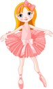 Cute ballerina girl