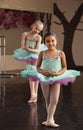 Cute Ballerinas Rehearsing