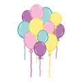 Cute balloons party decoration design
