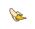 Cute Bananas Cartoon illustration Royalty Free Stock Photo