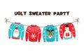 Cute banner for Ugly Sweater Christmas Party