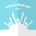 Cute banner for World Milk Day