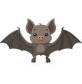 Cute bat cartoon flying Royalty Free Stock Photo