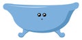 Cute bath, illustration, vector