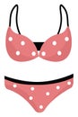 Cute bathing suit, illustration, vector